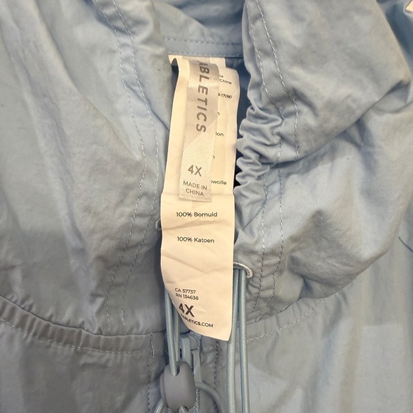 Fabletics Sky Blue Hooded Windbreaker - 4x - Picture 5 of 5